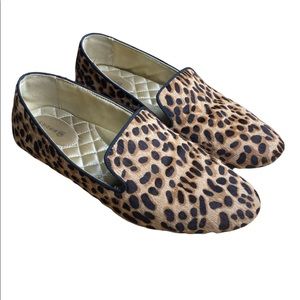 Birdies Starling Loafers in Cheetah Calf Hair Print Size 9